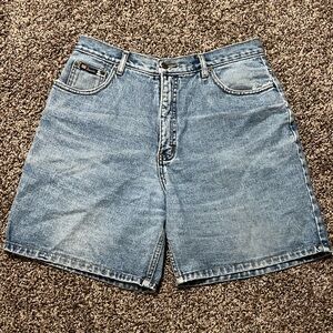 Route 66 Blue Jean Shorts High-Waisted Vintage Style